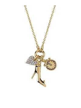 Disney Princess Cinderella Gold Coloured Plated Charm Necklace