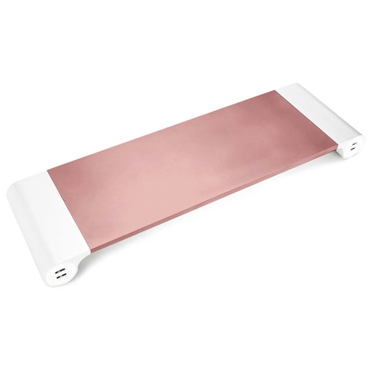 Aquarius Aluminium Space-saving Desktop Organiser - Rose Gold