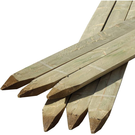 (6 Half Round Posts) Half Round Fence Posts | 1.8m x 100mm