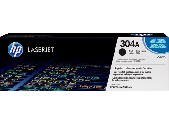 HP 304A Black Toner Cartridge - CC530A