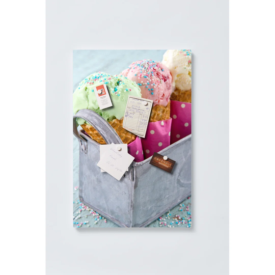 Ice Cream Magnetic Wall Mounted Cork Board