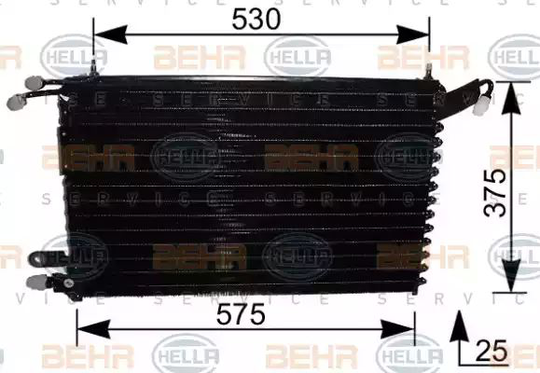 Condenser Air Conditioning 8FC351037-411 by BEHR