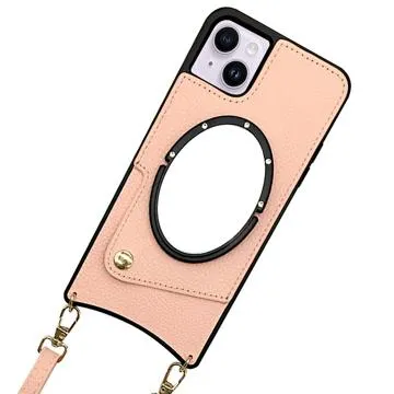 Fish Tail iPhone 14 Plus Coated Case with Mirror - Pink