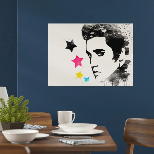 'Elvis Presley' Graphic Art Print Poster