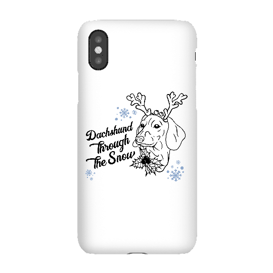 Dachshund Through The Snow Phone Case for iPhone and Android - iPhone 5/5s - Snap Case - Matte