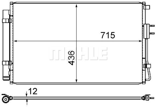 Condenser Air Conditioning 8FC351344-634 by BEHR