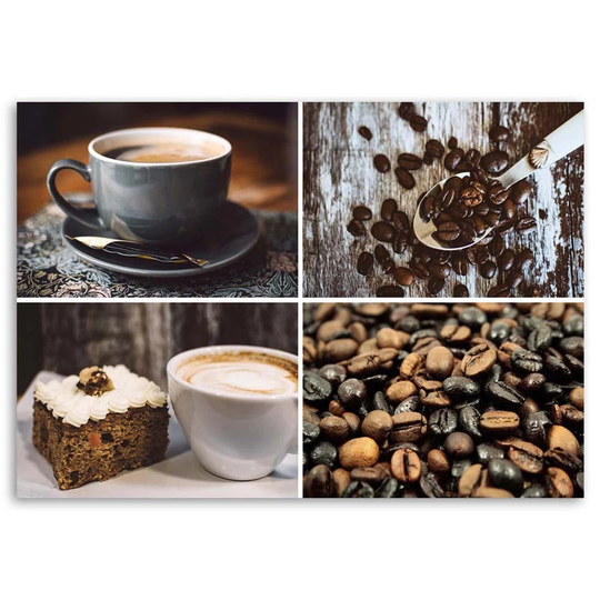 Canvas Print Coffee Bean Mug Set