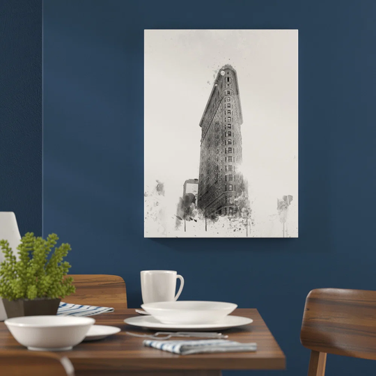 'Flatiron Building New York City' Graphic Art Print Poster