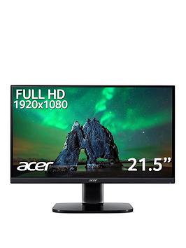 Acer Ka222Qbi 21.5In Zeroframe Freesync 1Ms 250Nits Ips Led Black Acer Ecodisplay Monitor
