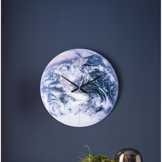 Earth 60cm Silent Wall Clock