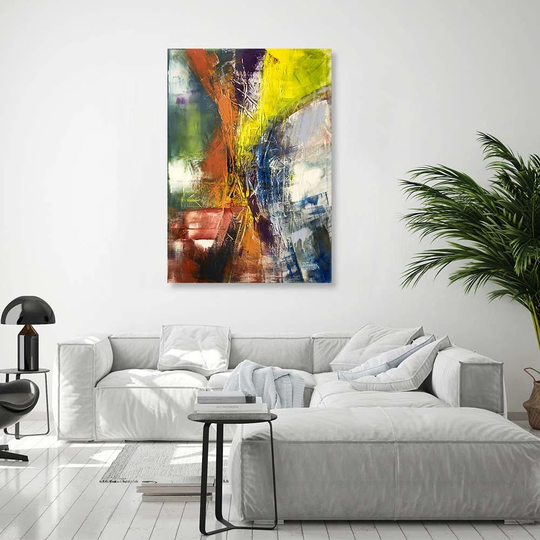 Canvas Print Coloured Abstract Paintings