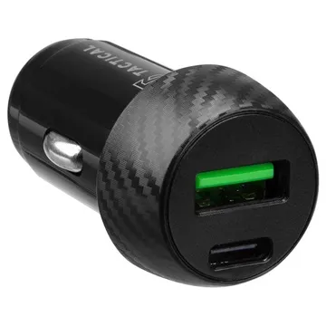 Tactical Field Plug Dual-Port Car Charger - 20W - Black