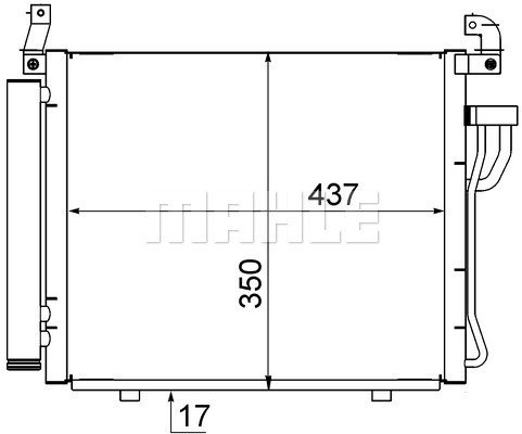 Condenser Air Conditioning 8FC351318-761 by BEHR