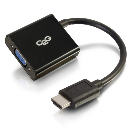 C2G HDMI to VGA Adapter Converter Dongle - video converter - Black