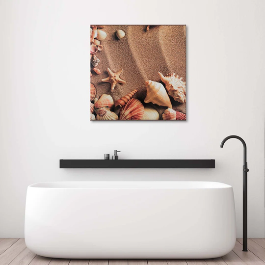 Canvas Print Shells Beach Sea Lake