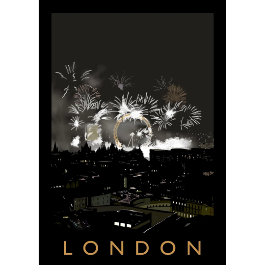 London 3 by Richard O'Neil - Graphic Art Print on Paper