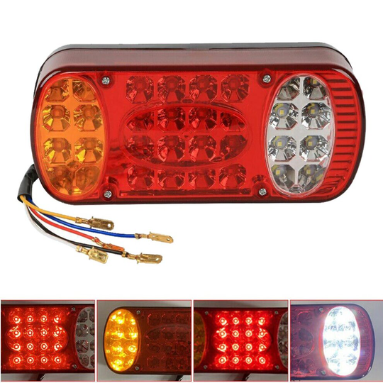 12V LED Rear Tail Light, Indicator Stop Light, for Caravan Truck Lorry