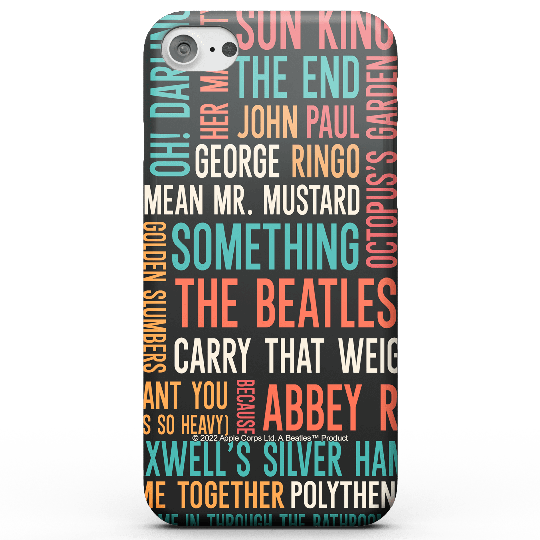 Abbey Road Collection Abbey Road Song List Phone Case for iPhone and Android - iPhone 5/5s - Snap Case - Matte
