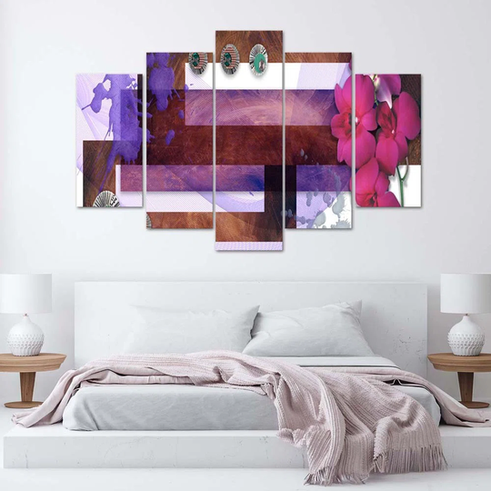 Canvas Print Abstract Orchid Purple