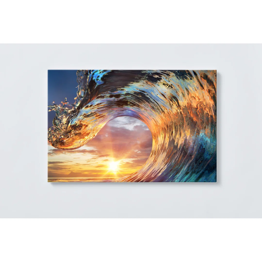 Waves Magnetic Wall Mounted Cork Board
