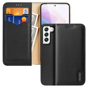 Dux Ducis Hivo Samsung Galaxy S22+ 5G Wallet Leather Case - Black