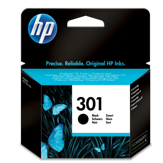 HP Hewlett-Packard 301 Black Ink Cartridge