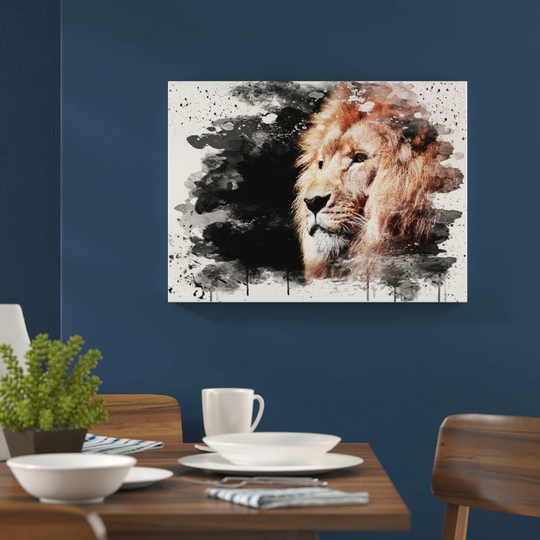 'Proud Lion' Graphic Art Print Poster