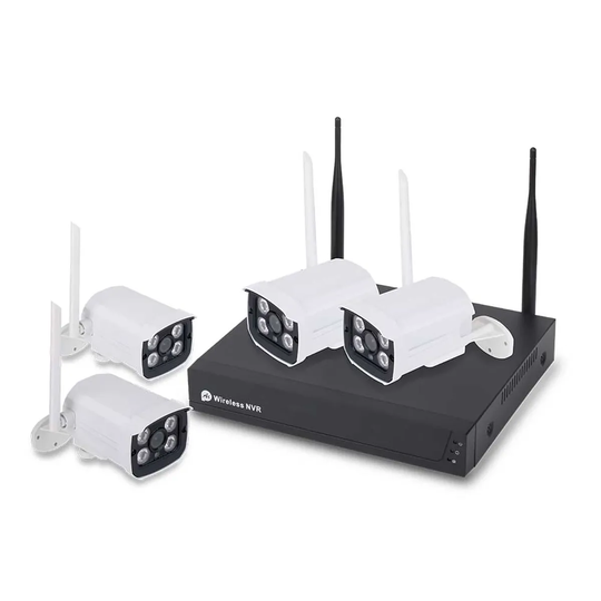 ENER-J Wifi Nvr Kit(8Ch Wireless Nvr+4Pc Wireless Camera) 2.0Mp-1080P White