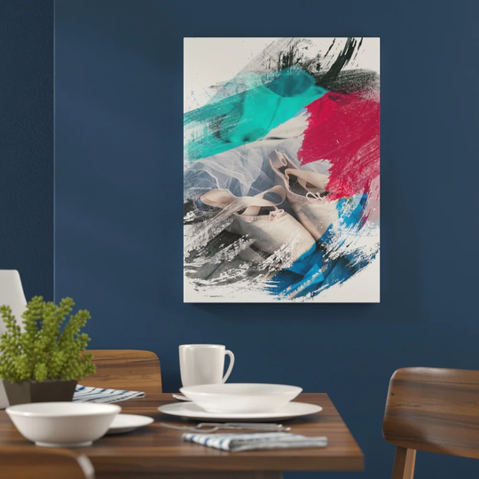 'Ballet Dress Shoes Slipper' Graphic Art Print Poster