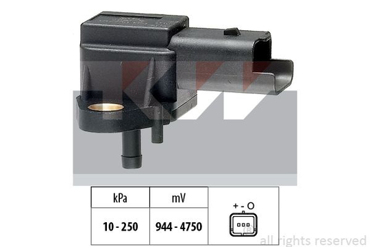 Air Pressure Sensor, height adaptation Made in Italy - OE Equivalent 493030 KW 493030