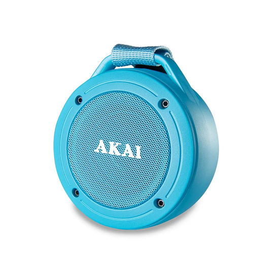 Akai IPX4 Bluetooth Shower Speaker Blue