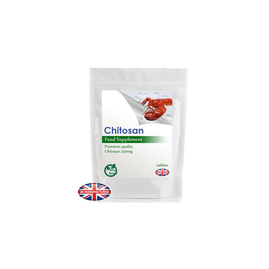 Chitosan Crustaceans 250mg - 60 Tablets, Fat & Carb Blocker, Diet, UK