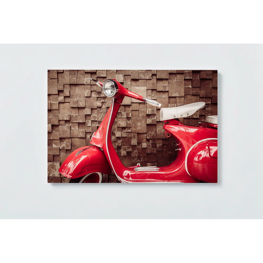 Scooter Motif Magnetic Wall Mounted Cork Board