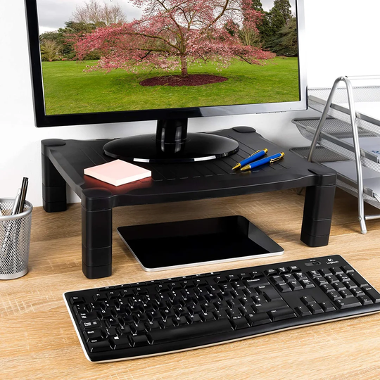 Computer Monitor Stand Desk Screen Riser Adjustable Height