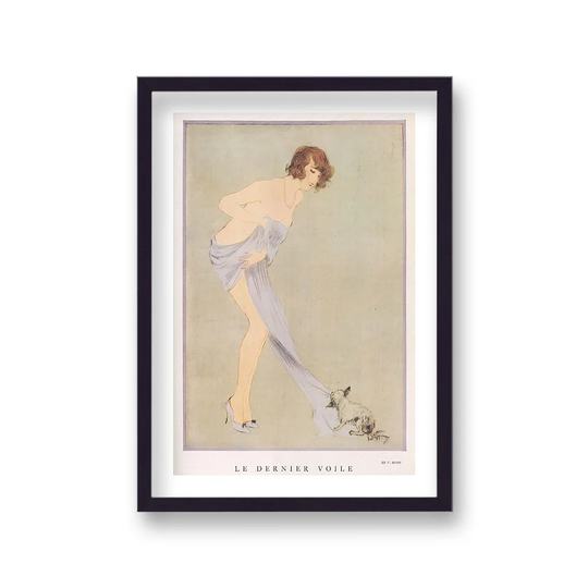 Vintage Publication Le Dernier Voile by Vouvart - Picture Frame Graphic Art