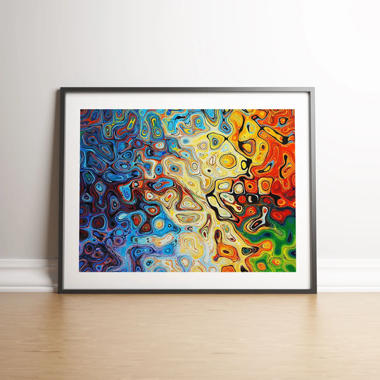 Abstract Coloured Reflection