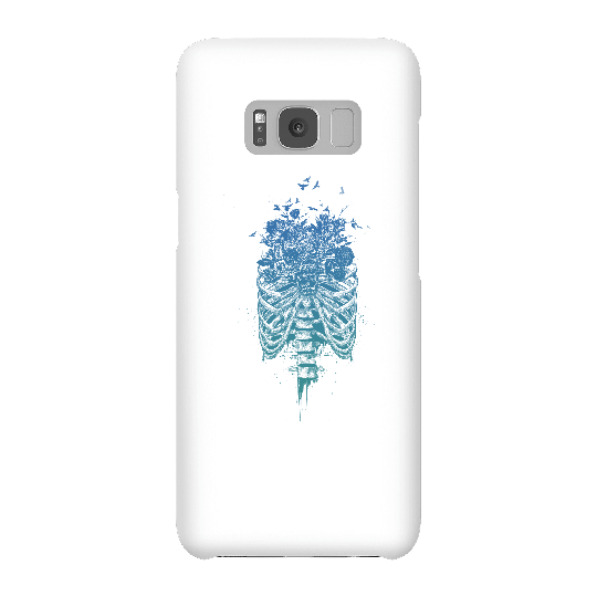 Balazs Solti Ribcage And Flowers Phone Case for iPhone and Android - Samsung S8 - Snap Case - Matte