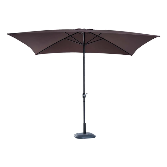 Outsunny 3 x 2m Rectangular Parasol (base not included) - Brown