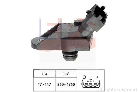 Air Pressure Sensor, height adaptation Made in Italy - OE Equivalent 1.993.053 EPS Facet 1993053