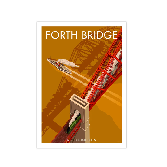'Forth Bridge' by Stephen Millership - Graphic Art Print on Paper