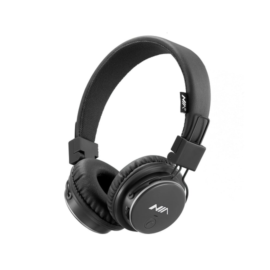 (Black) NIA Q8 Bluetooth Headphones
