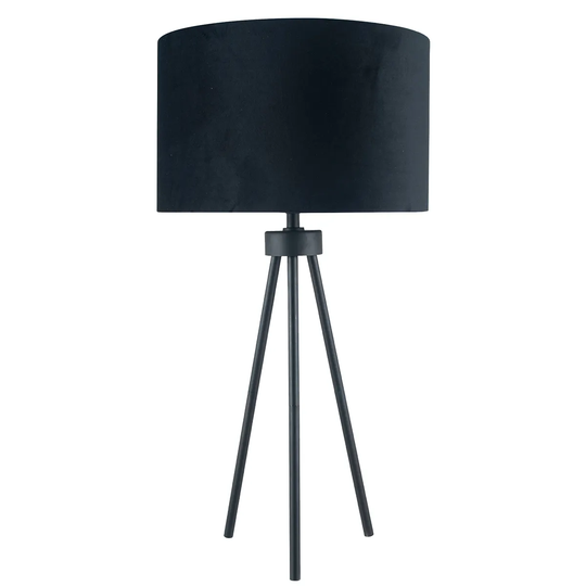 Matt Black Metal Tripod Table Lamp