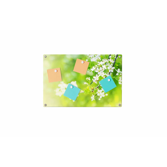 Blossoms Magnetic Wall Mounted Photo Memo Board