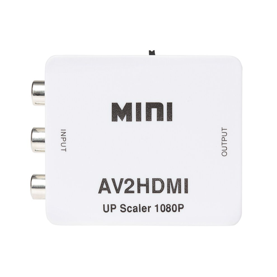 Nikkai RCA Composite to HDMI Adapter - White