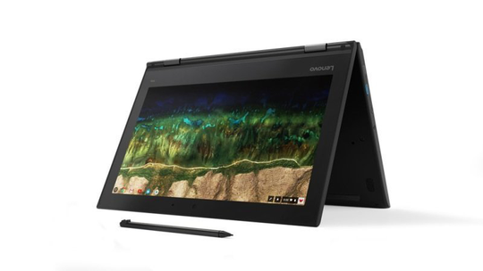 Lenovo 500e Intel Celeron N4120 4GB RAM 32GB eMMC 11.6" HD Intel UHD Chrome OS Convertible Chromebook - 81MC001GUK