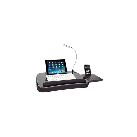 Sofia + Sam Multi Tasking Memory Foam Lap Desk with USB Light and Mouse Pad - Portable Foldable Home Working O