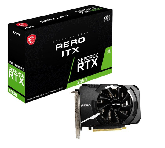 MSI GeForce RTX 3050 8GB AERO ITX OC Graphics Card
