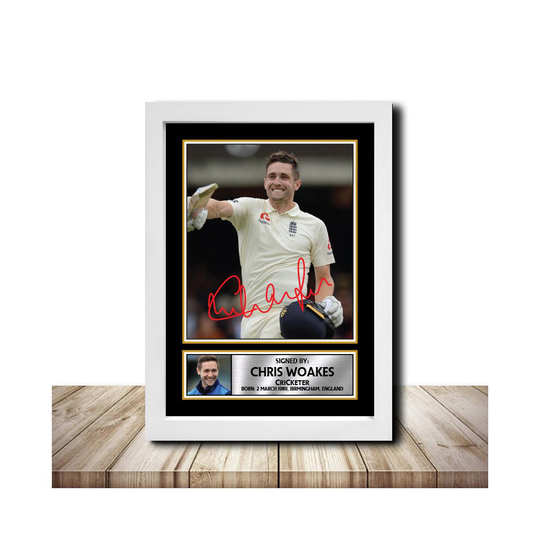 Chris Woakes M1509 - Cricketer - Autographed Poster Print Photo Signature GIFT