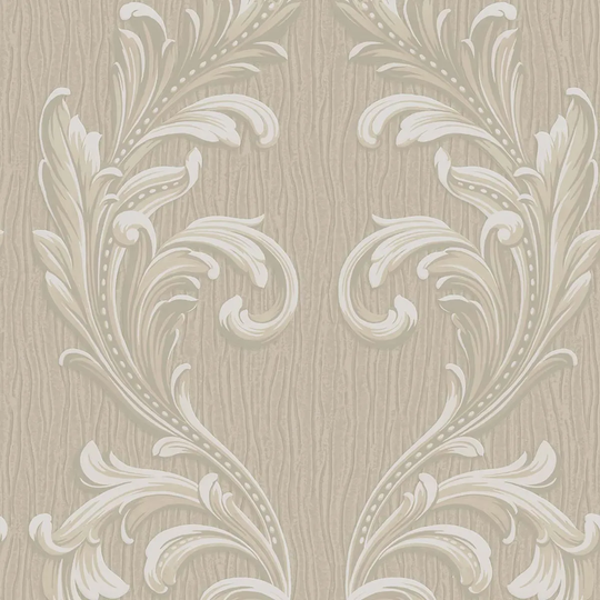 Belgravia Decor Tiffany Scroll Beige Wallpaper