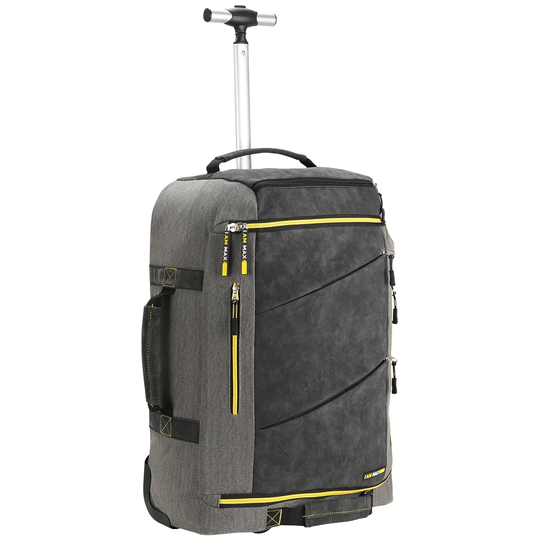Cabin Max Manhattan Trolley Backpack Hybrid Cabin Bag 55x40x20cm - Yellow/Grey